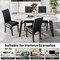Costway Upholstered Dining Chairs Set of 2/4 PU Leather Armless Solid Rubber Wood Legs